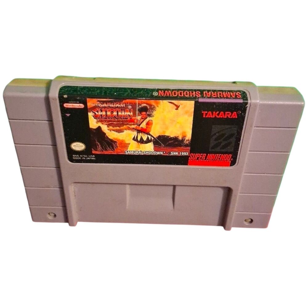 Samurai Shodown SNES – Classic Fighting Game Tested Authentic Video Game VGUC